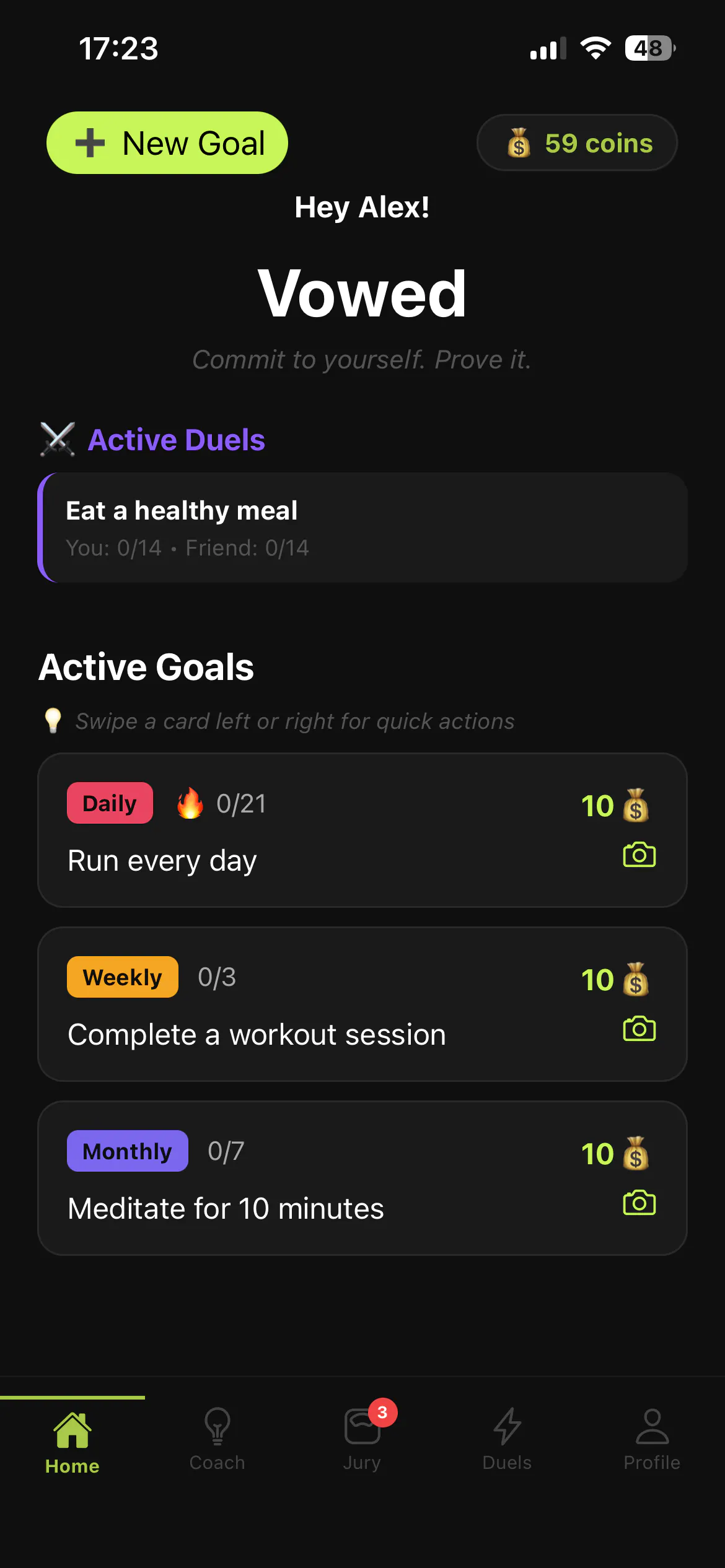 Vowed App screenshot