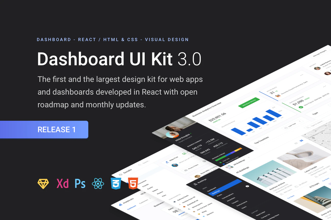 Dashboard UI Kit 3.0 Image