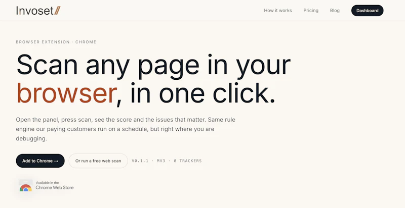 Invoset screenshot 1