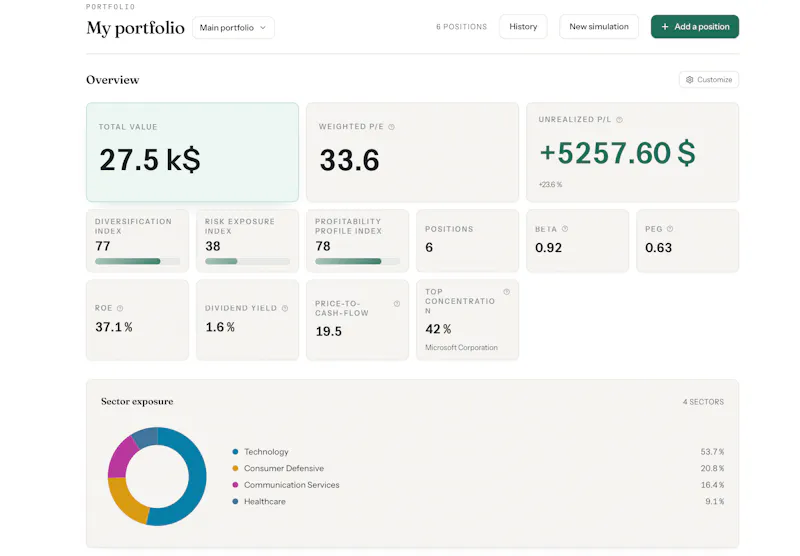 Folioshift screenshot 2