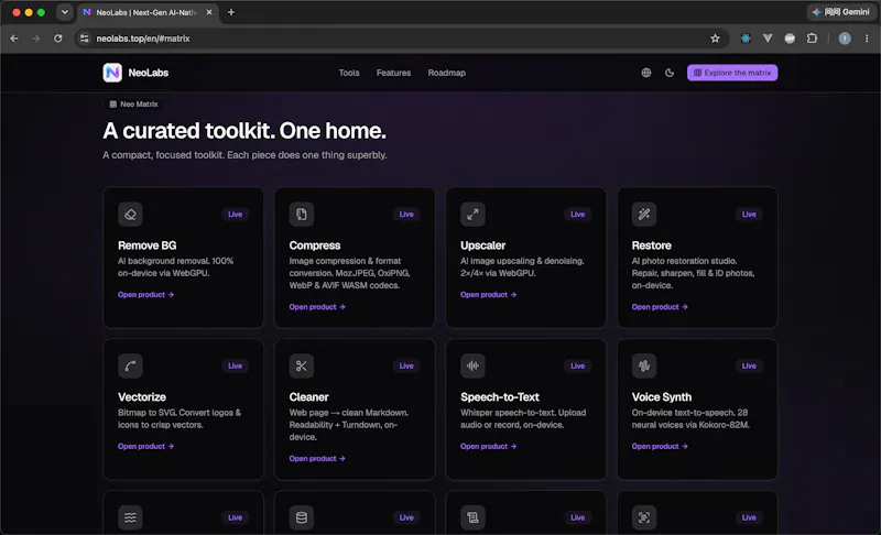 neolabs.top - All-in-one local AI tools screenshot 5