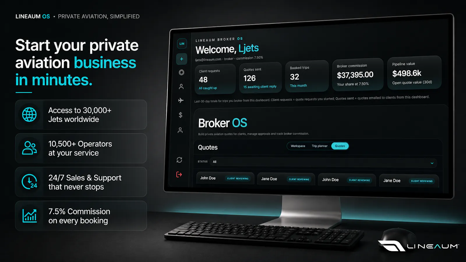 Lineaum BrokerOS screenshot 2