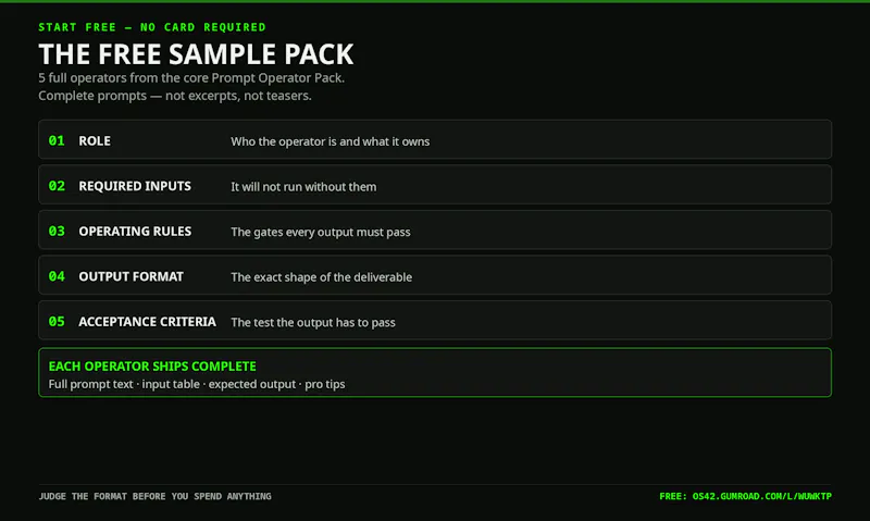 OS42 Prompt Operator System screenshot 2