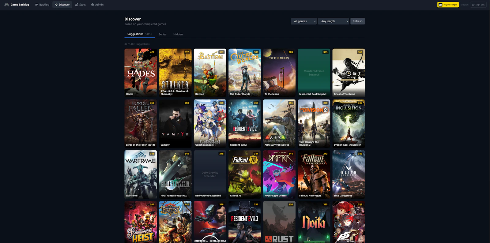 Game Backlog - ivoo.pl screenshot 2