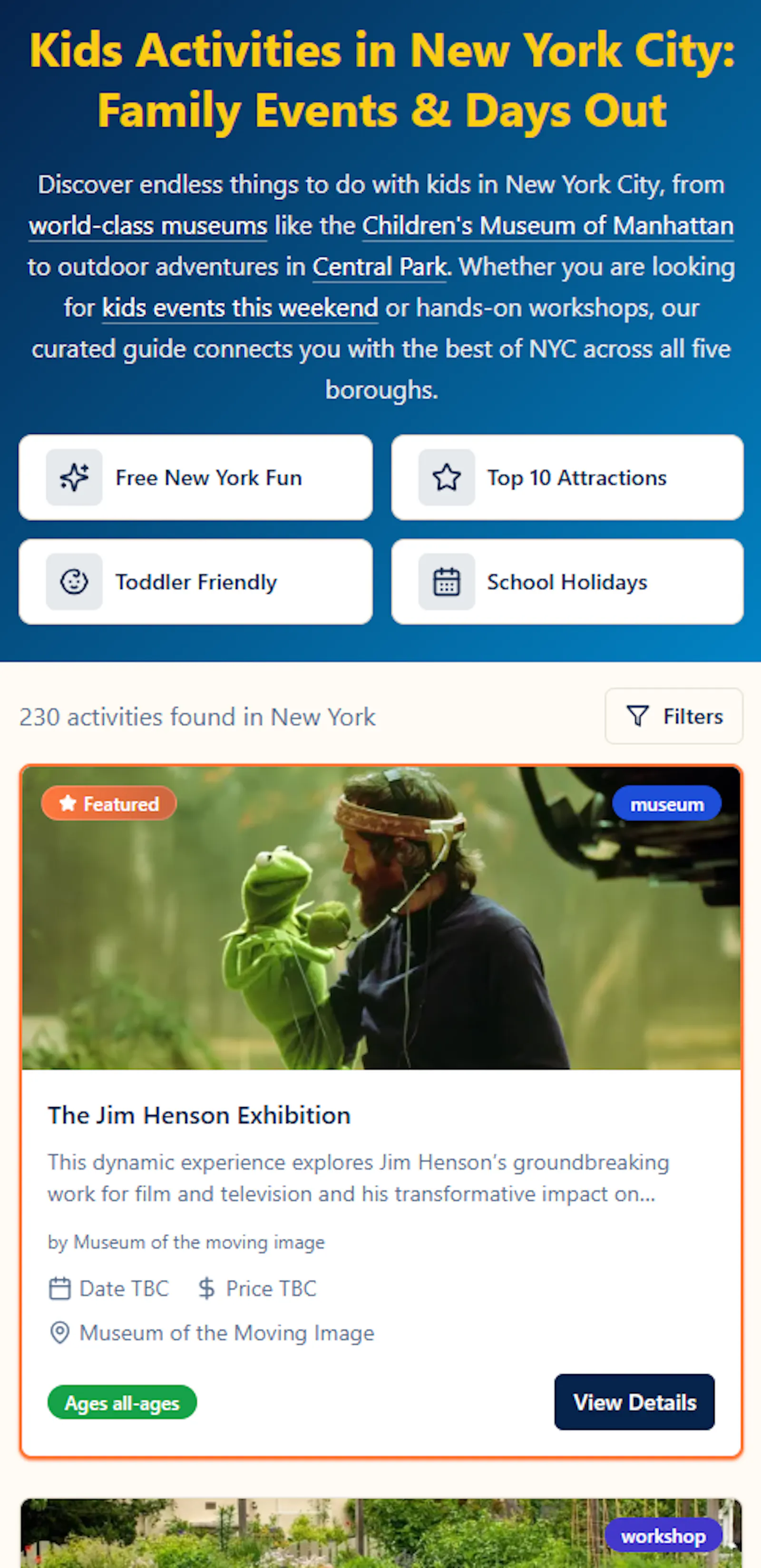 Kids Event Finder screenshot 3