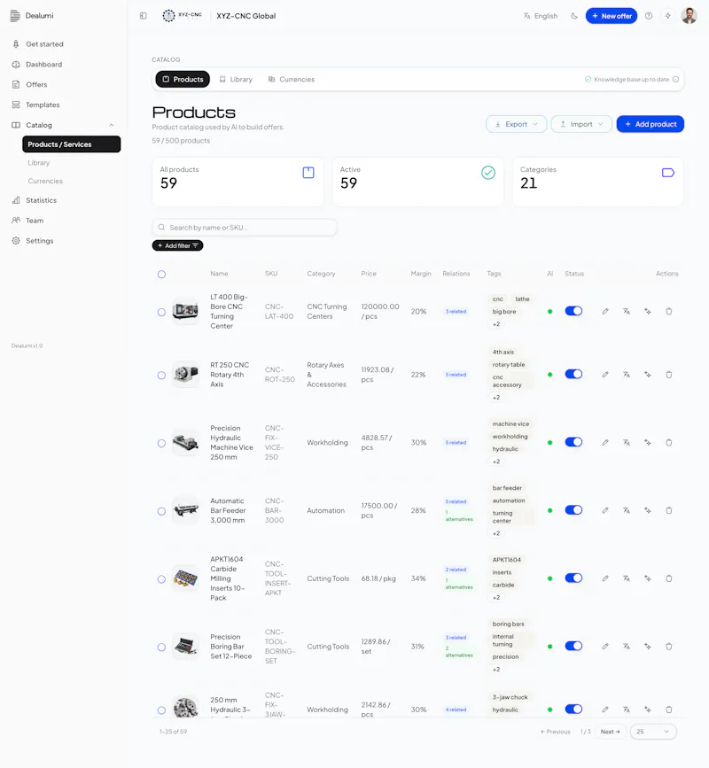 Dealumi: Data-Driven B2B Proposals screenshot 7