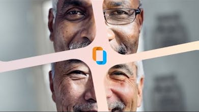글로벌 광고 캠페인을 위한 맞춤 얼굴에 다양한 민족과 표현의 다양성을 보여주고 있습니다.
