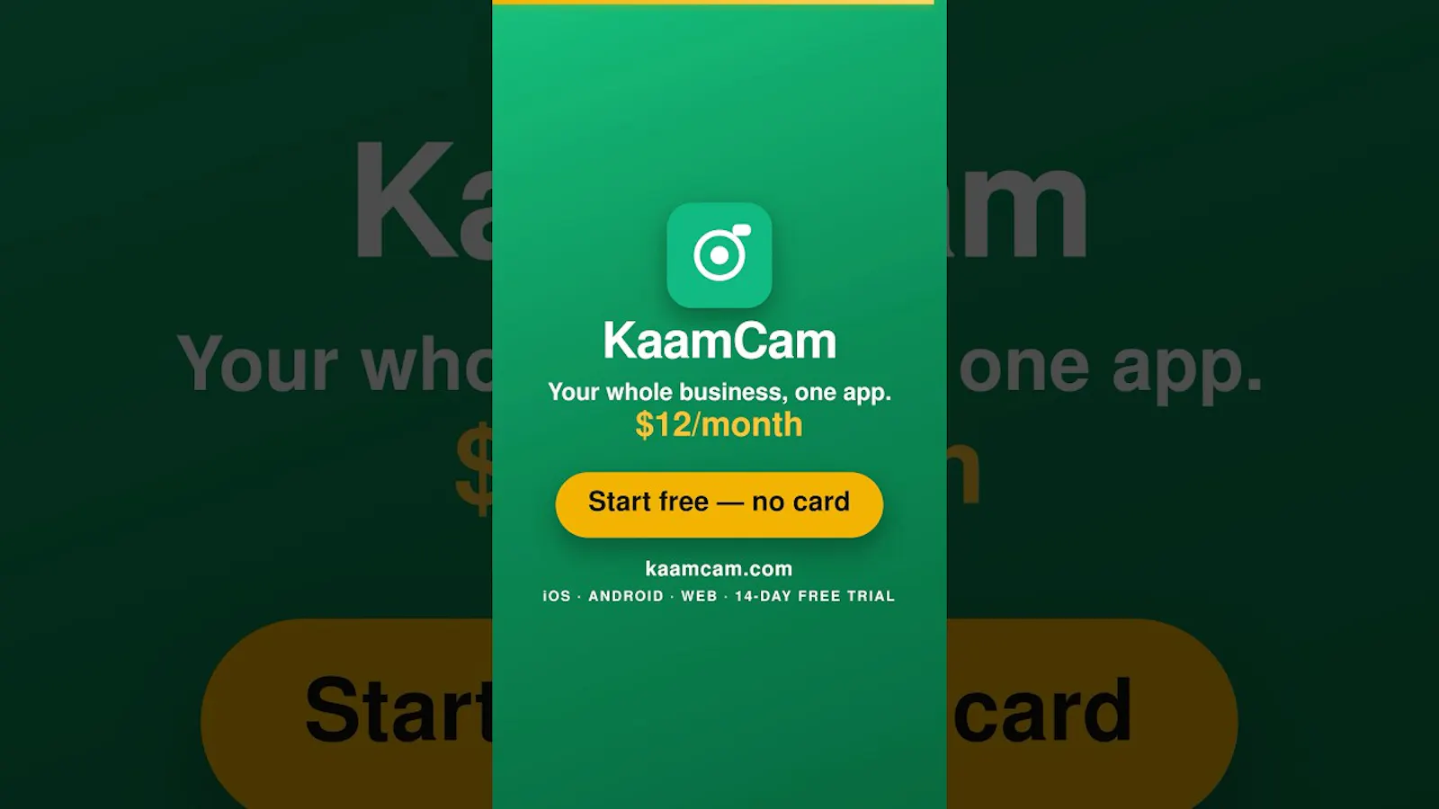 KaamCam screenshot 1 (video preview)