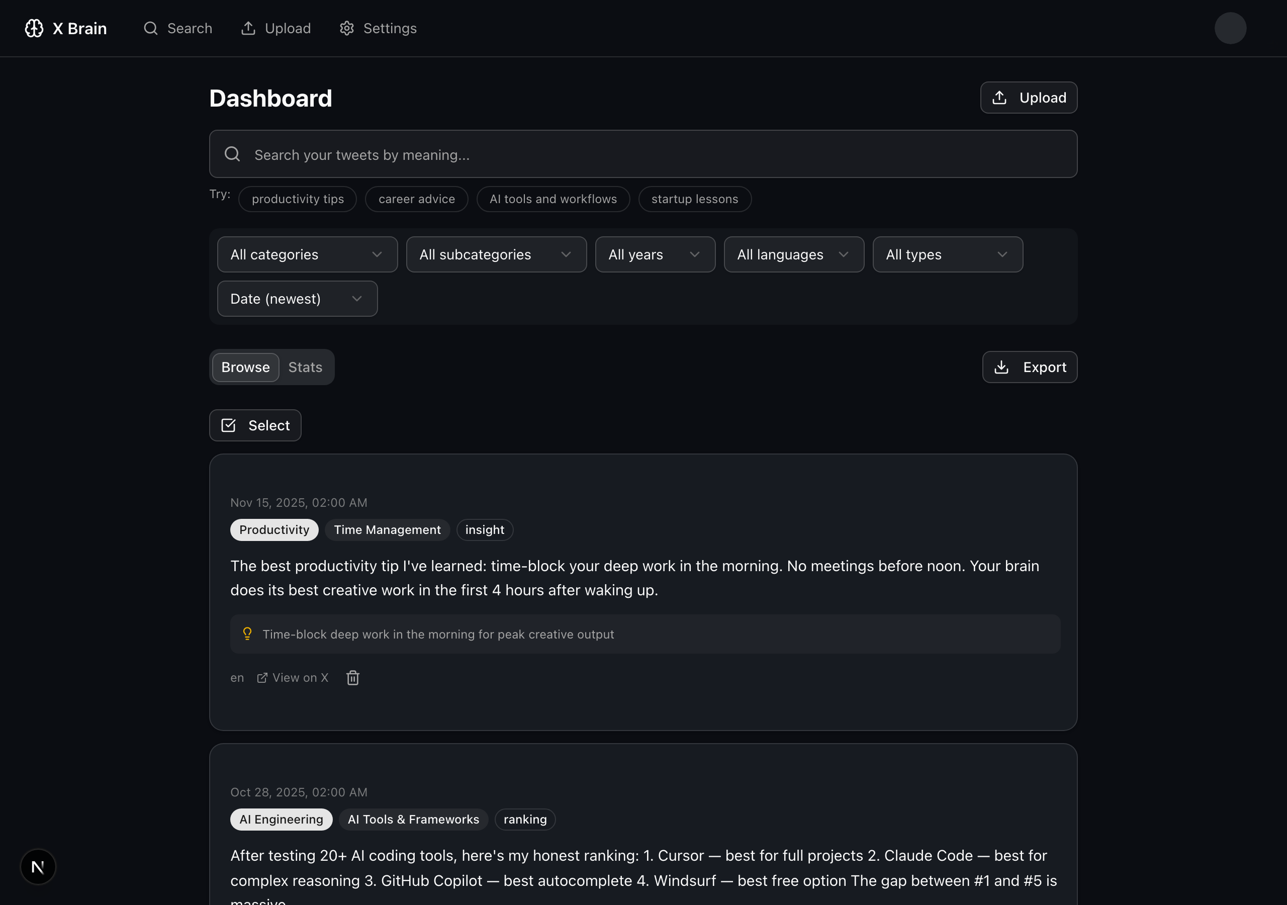 X Brain gallery image