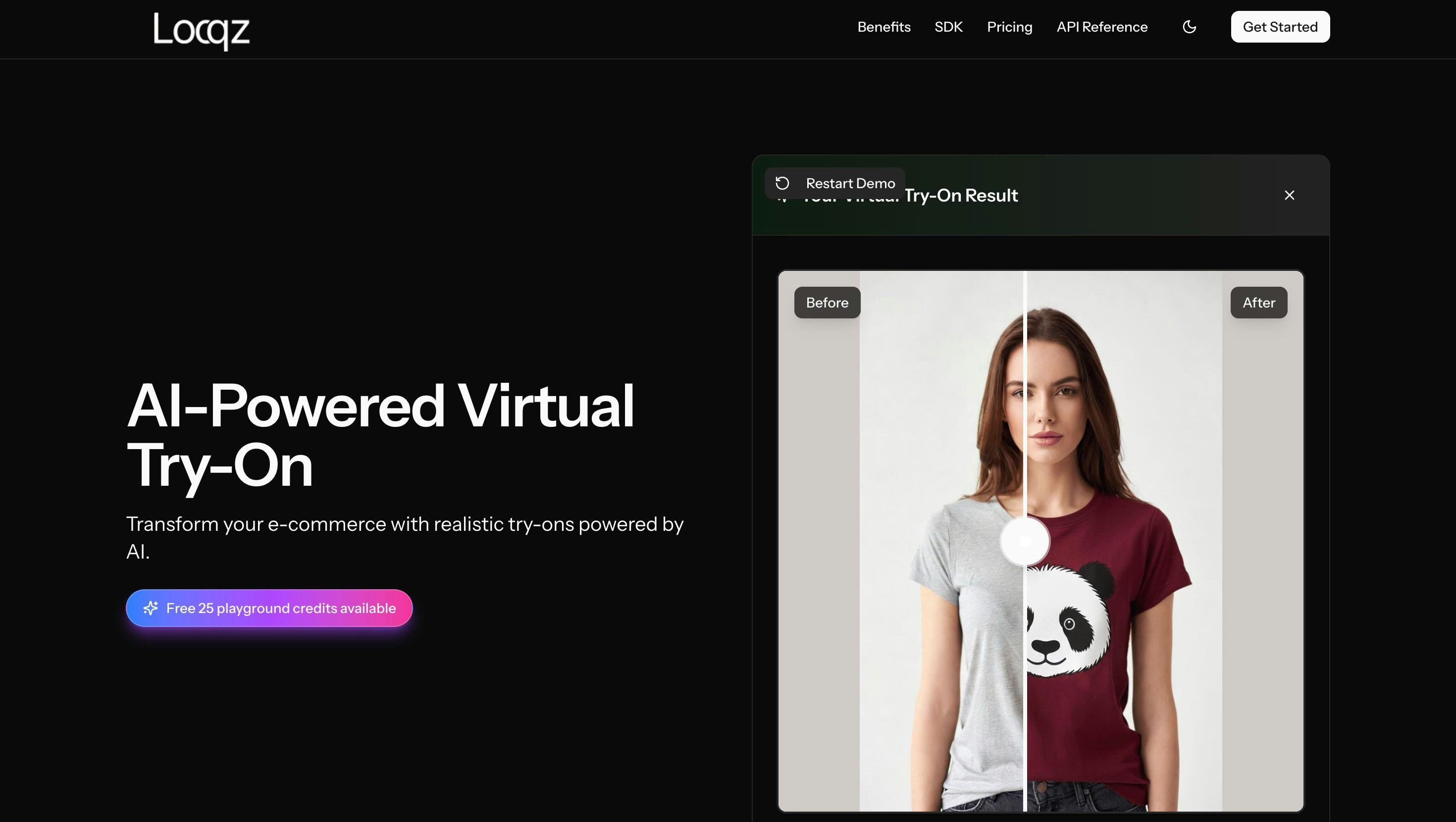 Looqz - AI Virtual Try-ON - Product Hunt launch logo and brand identity