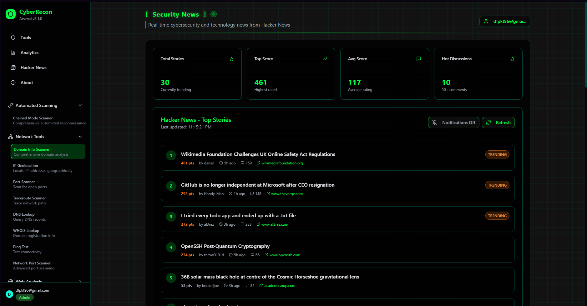 Cyberrecon Arsenal - Open-source ethische hacking & osint toolkit media 3