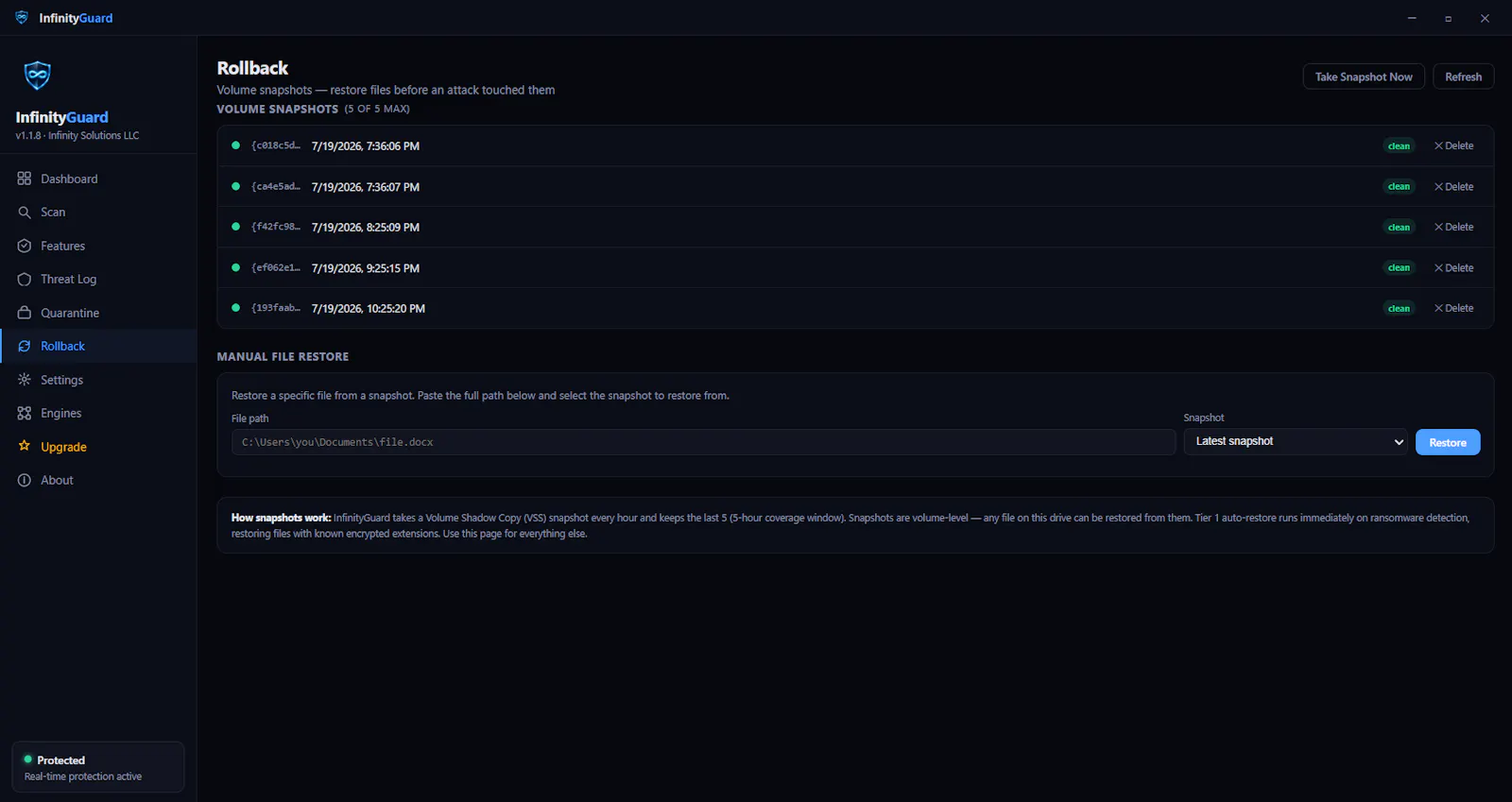 InfinityGuard screenshot 8