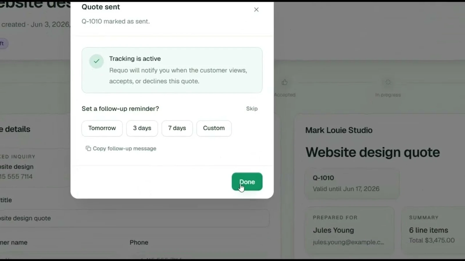 Requo screenshot 1 (video preview)