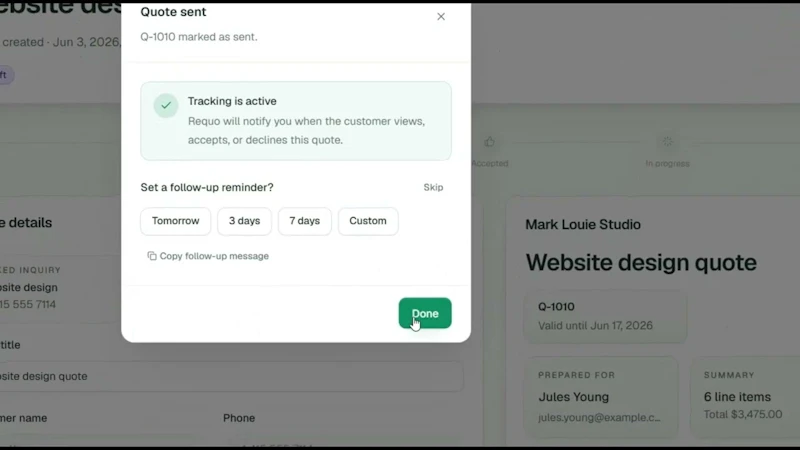 Requo screenshot 1 (video preview)