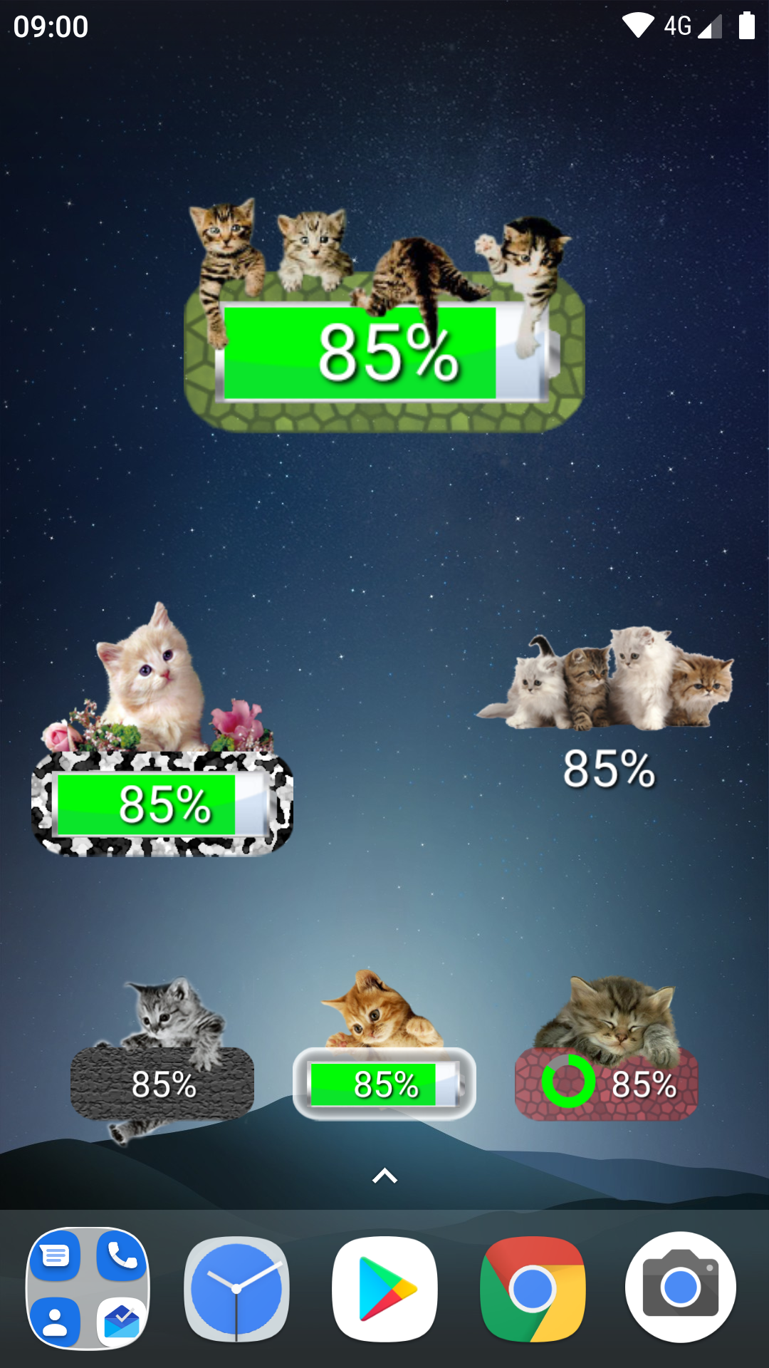 Kitten Battery Widget gallery image