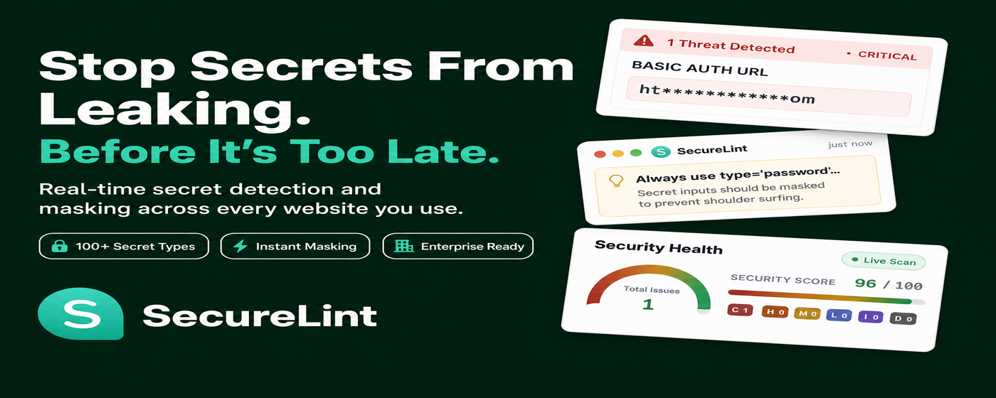 SecureLint Browser Security Extension gallery image