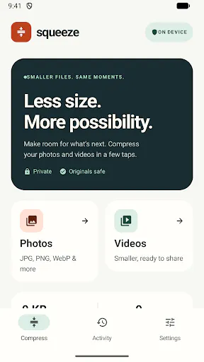Squeeze: Photo Video Compress gallery image