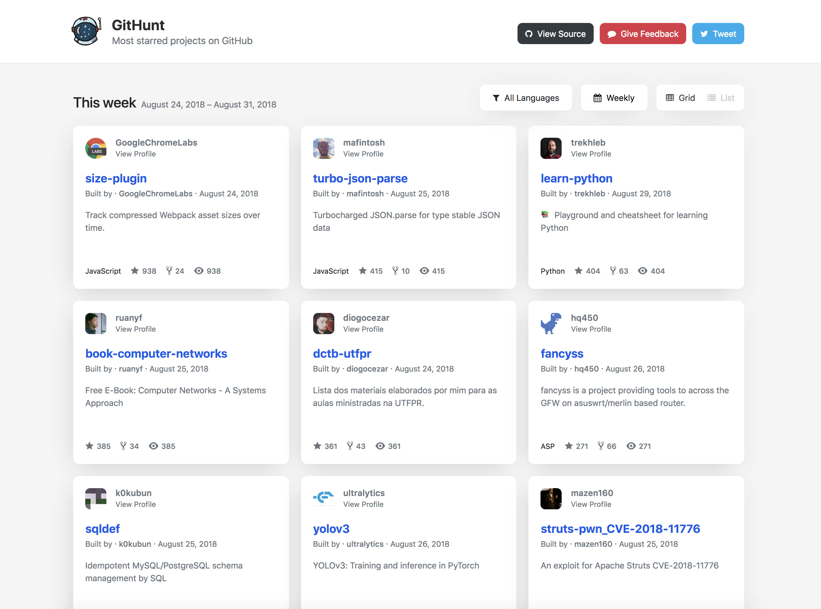 Githunt 2.0 Image