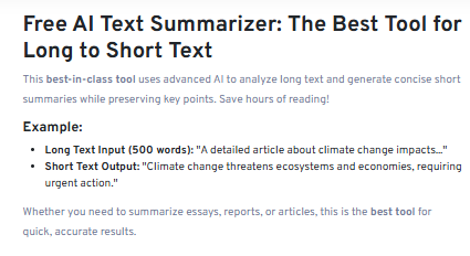 AI Text Summarizer gallery image
