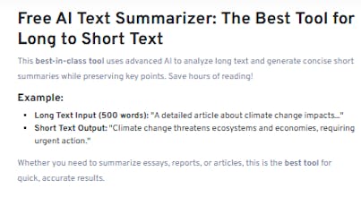 AI Text Summarizer gallery image
