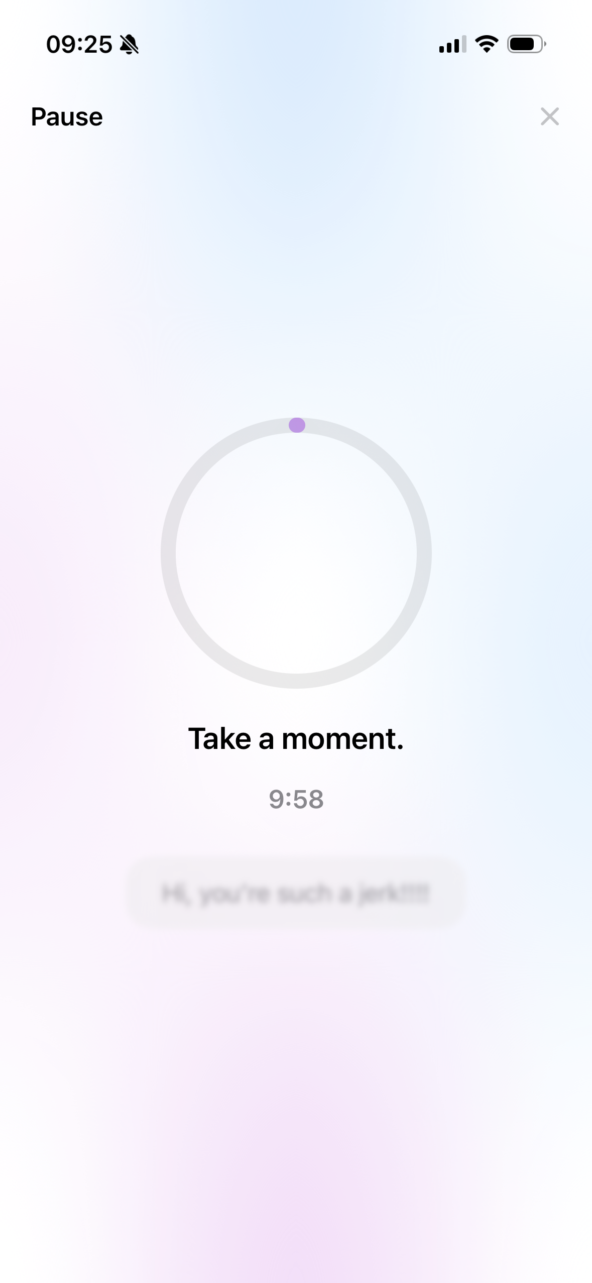 2nd Thoughts sms app - Screenshot 2 showing product features and functionality