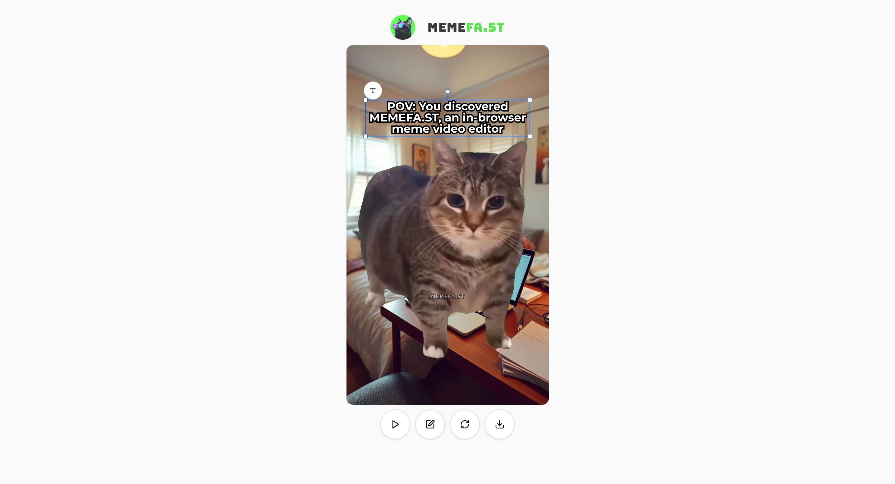 MEMEFA.ST - Meme videolarını tarayıcınızda ücretsiz yapın medya 1