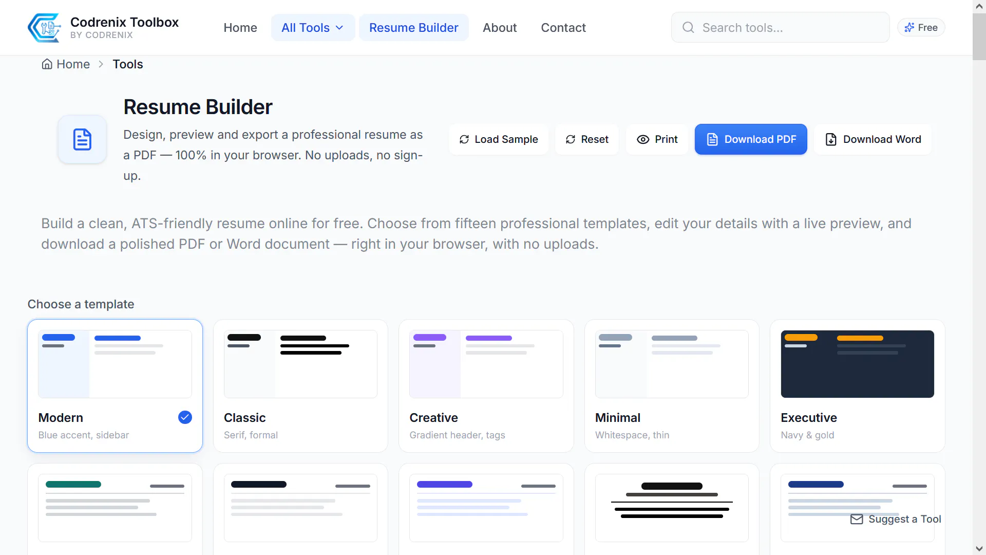 Codrenix Toolbox gallery image