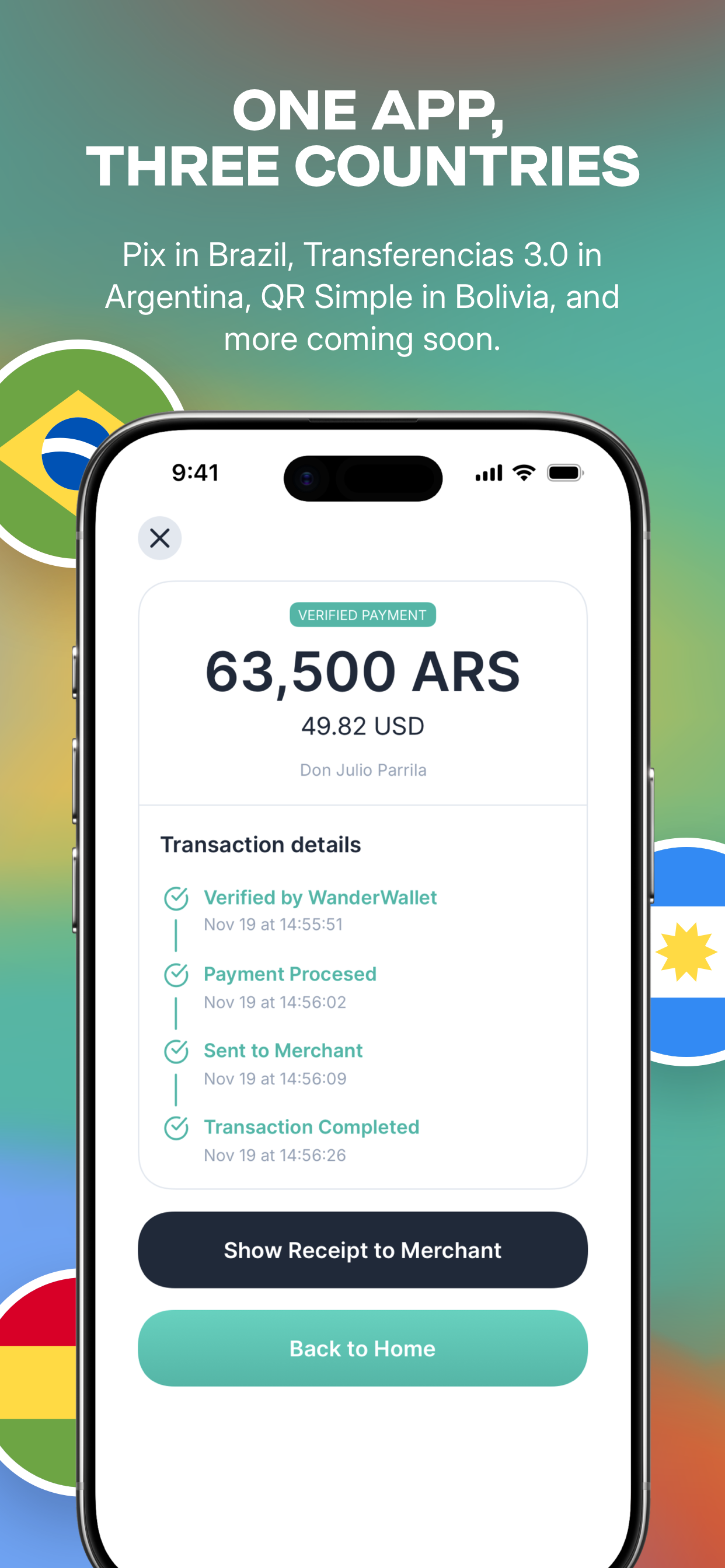 WanderWallet - Screenshot 3 showing product features and functionality