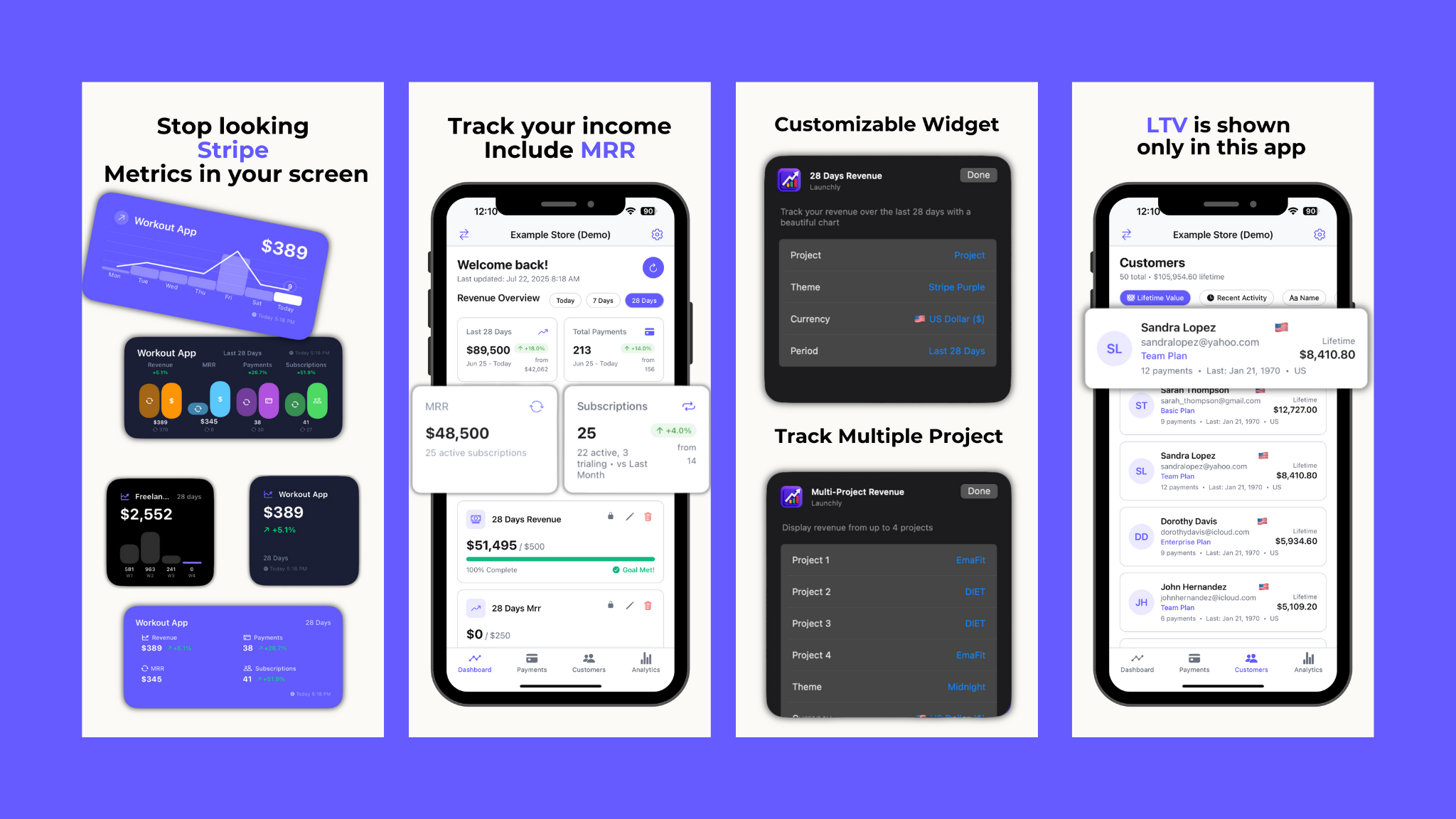 Stirply - Stripe Widget App - Vermeiden Sie es, eine Streifen -App zu suchen, die ein Vielfaches mehrfacher Projektunterstützung aussucht Medien 2