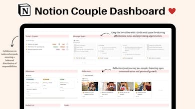 Notion Couple Dashboard & Planners gallery image