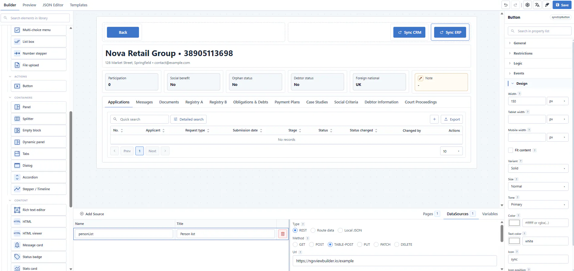 NGX View Builder (Beta) gallery image