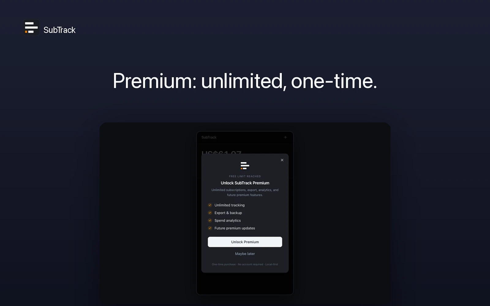 SubTrack screenshot 4