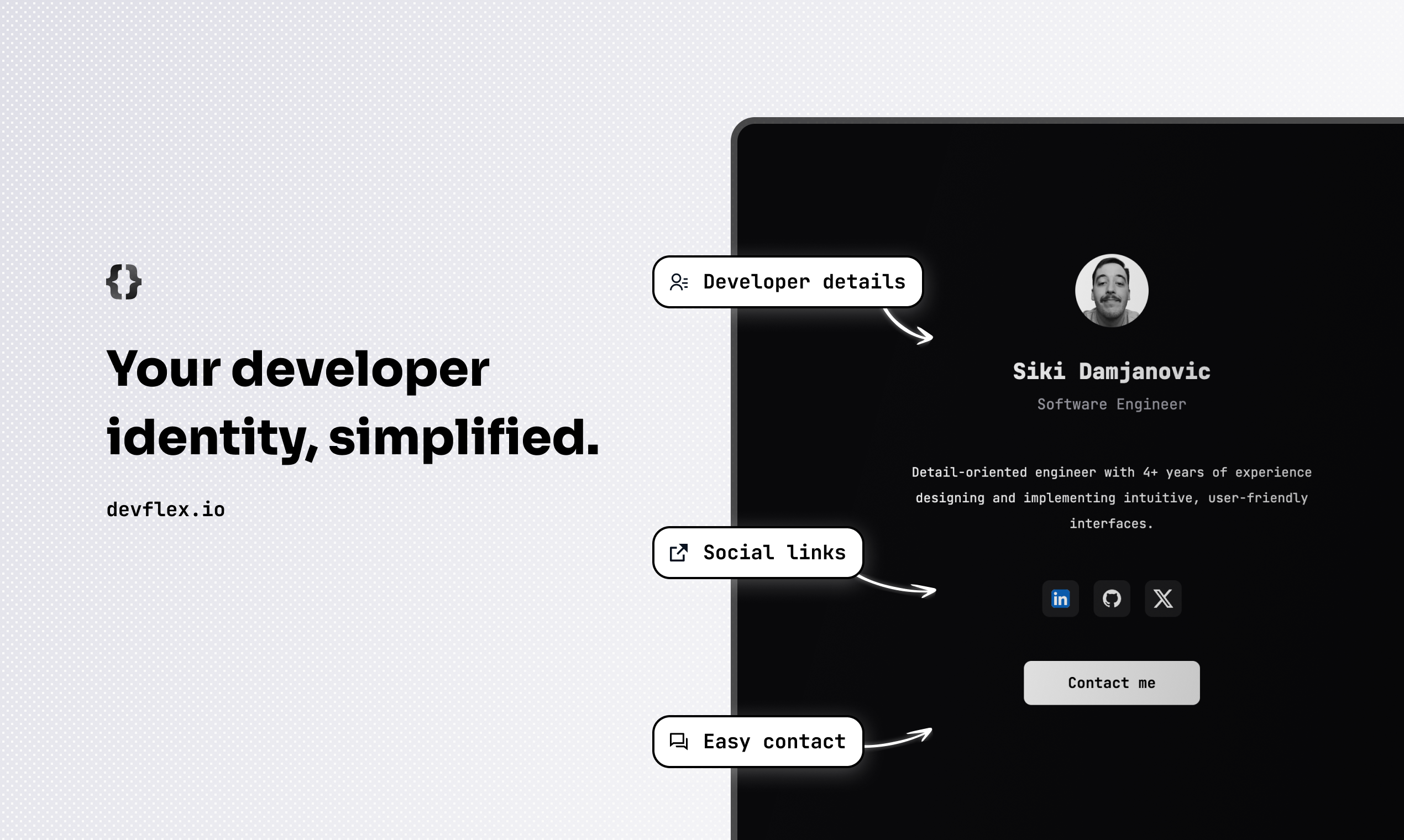 Devflex - Craft your ultimate developer portfolio media 2
