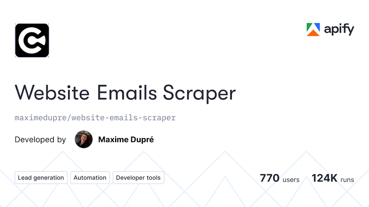 Website Emails Scraper product