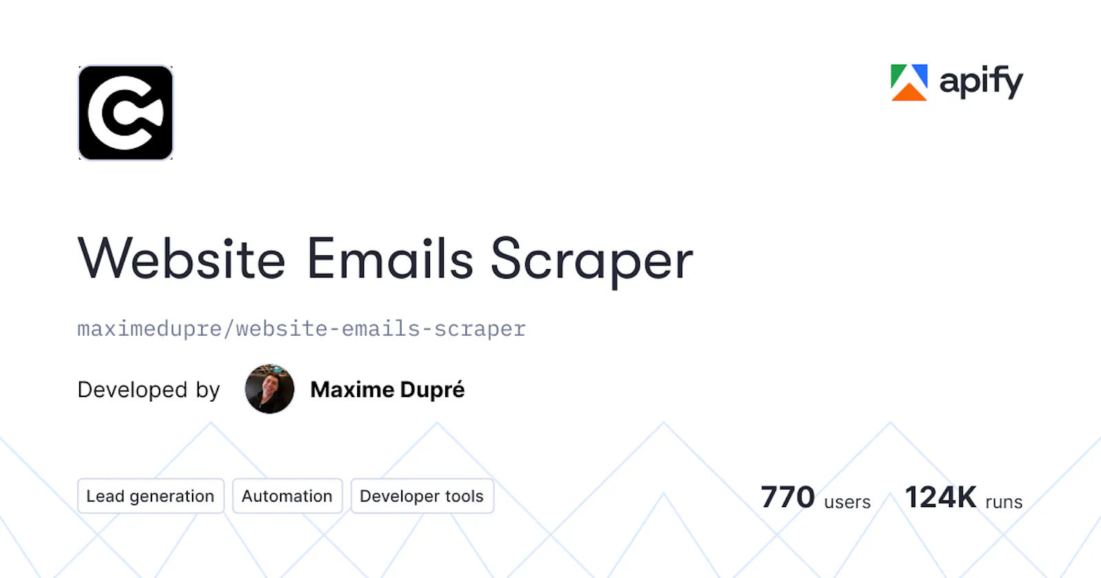 Website Emails Scraper screenshot 1