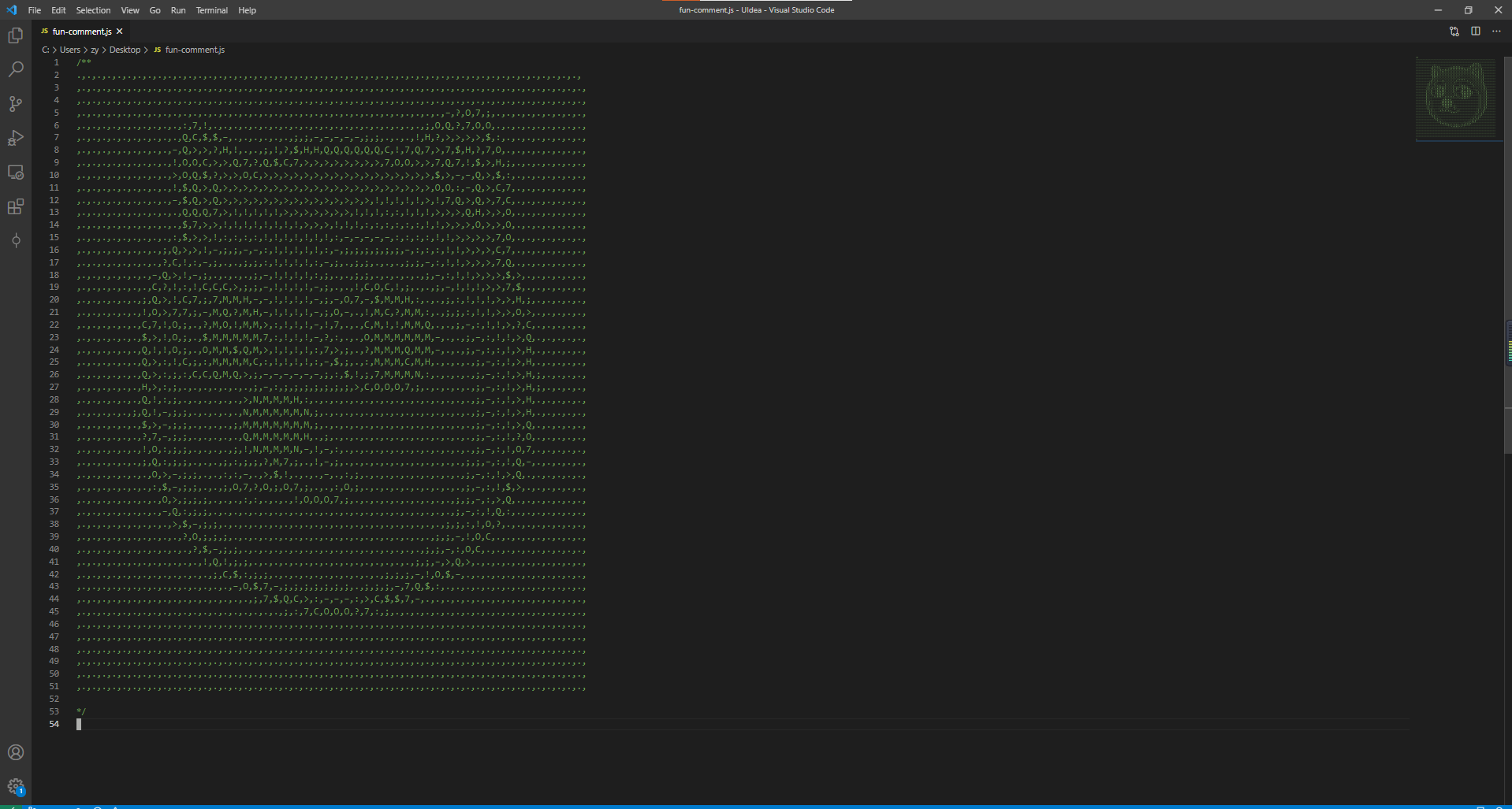 Fun Comment For VSCode gallery image