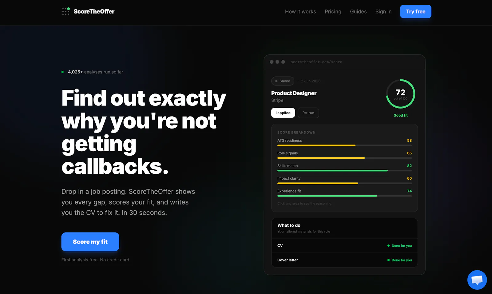 ScoreTheOffer screenshot 1