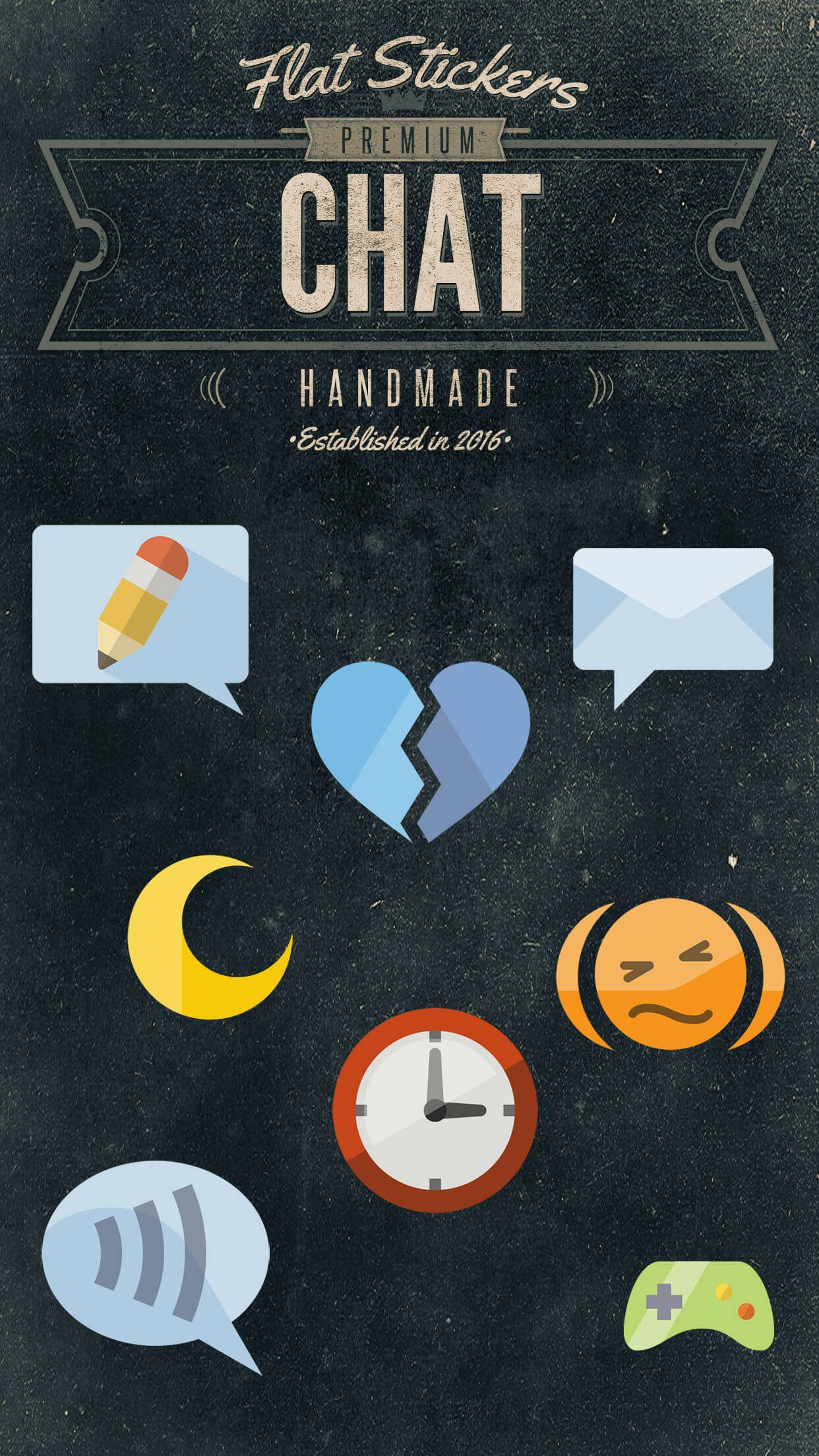 Flatstickers for iOS10 iMessage gallery image