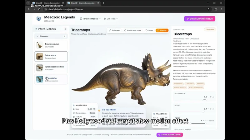 Show3D · Science Communication screenshot 1 (video preview)