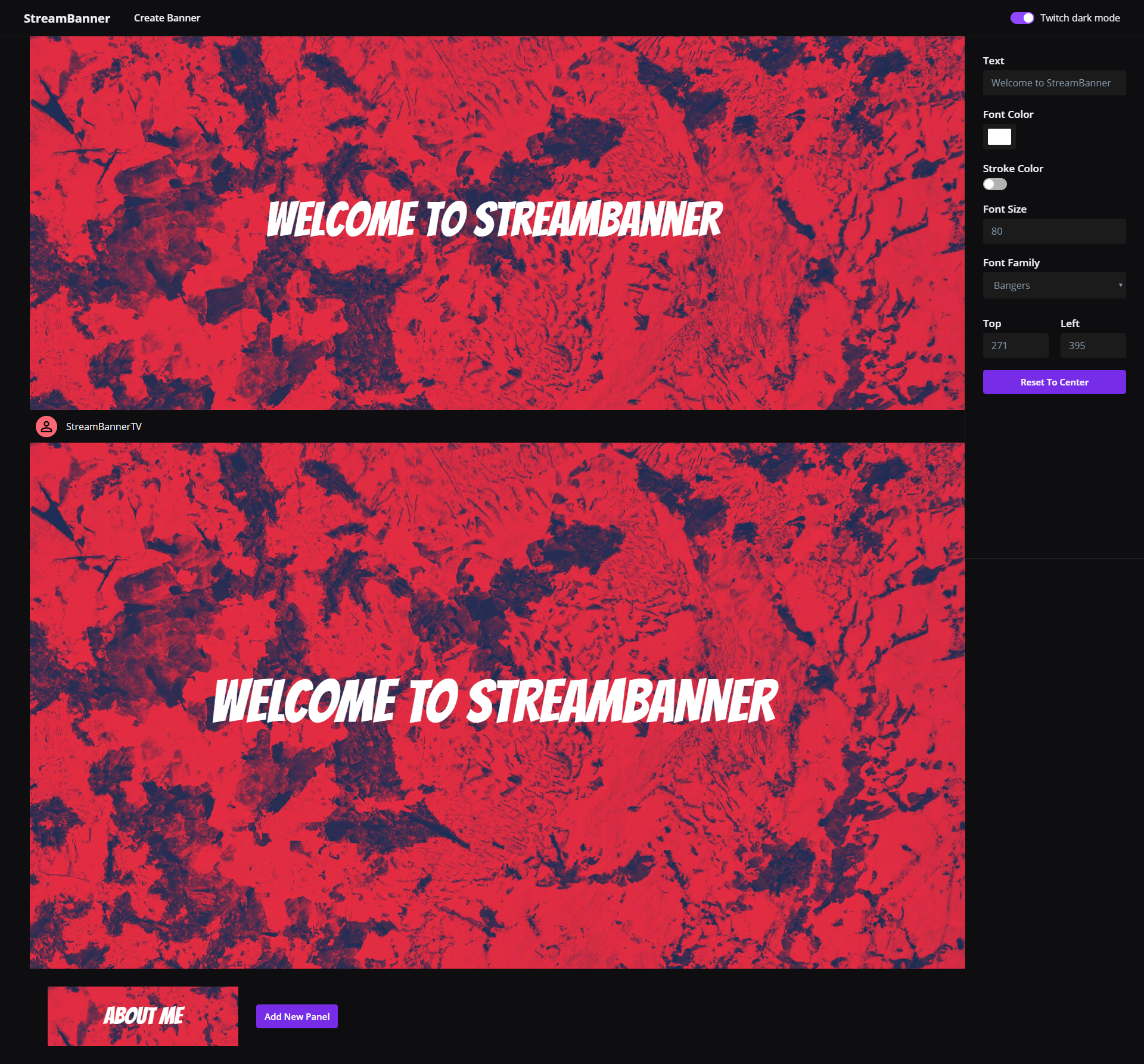 StreamBanner gallery image