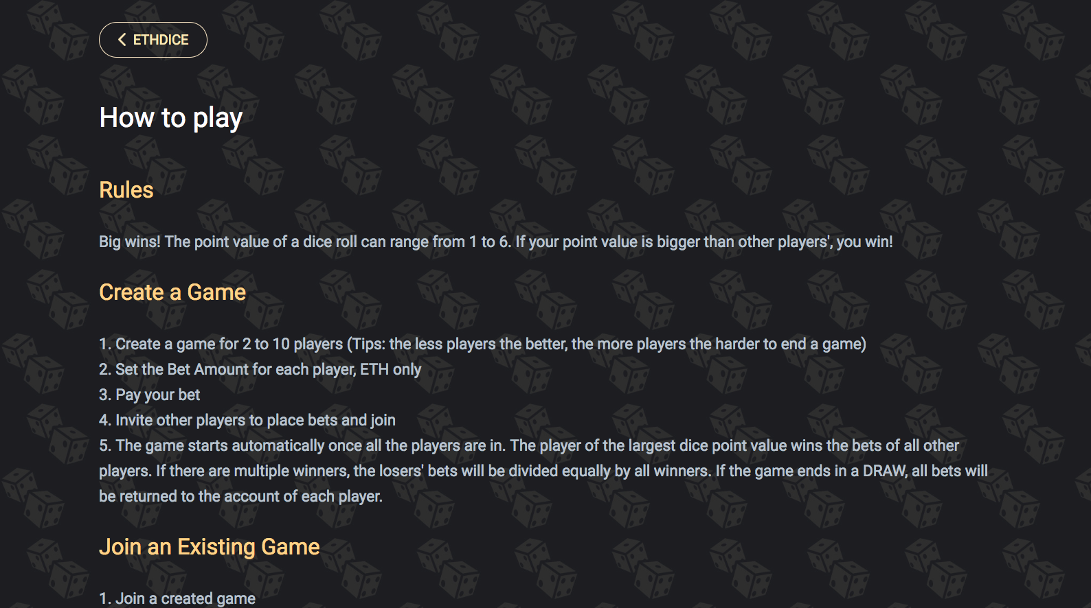 EthDice gallery image