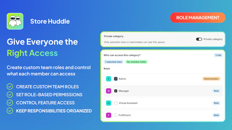 Store Huddle: Team Chat for Shopify screenshot 4