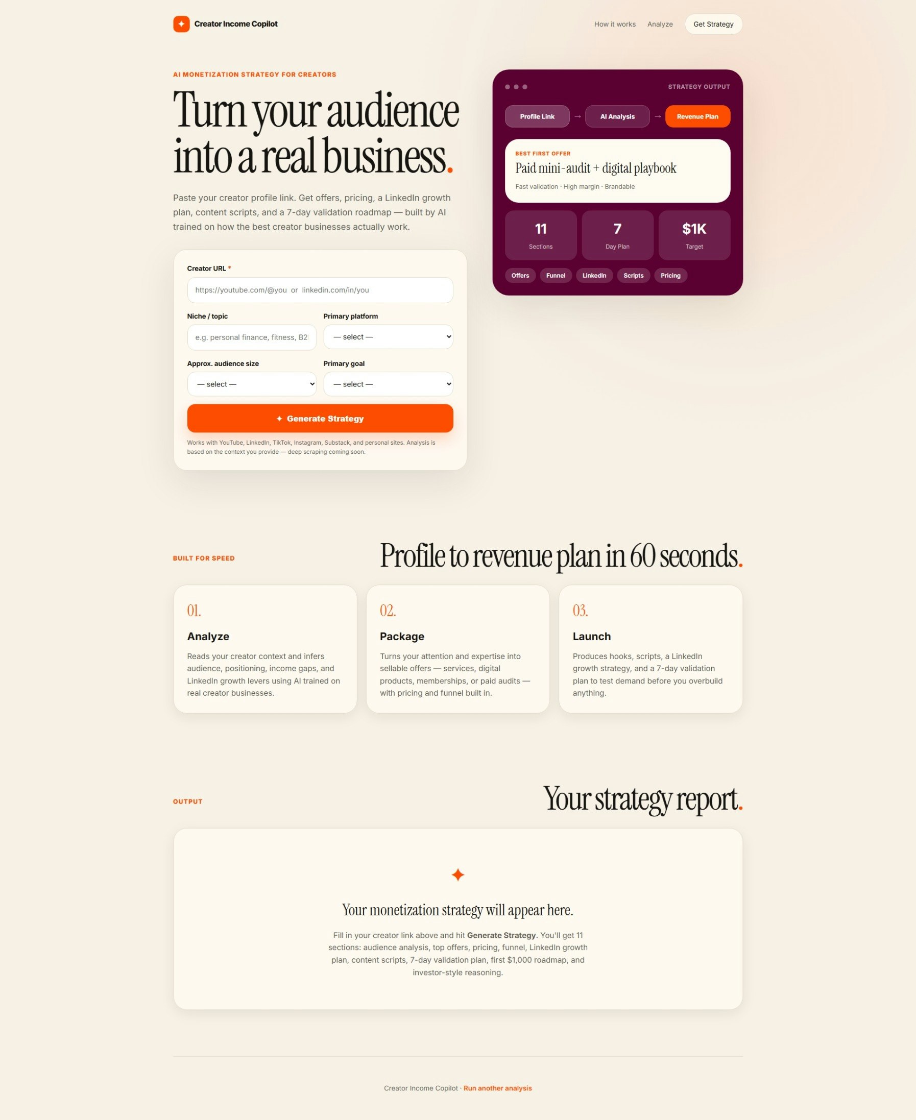 Creator Income Copilot gallery image