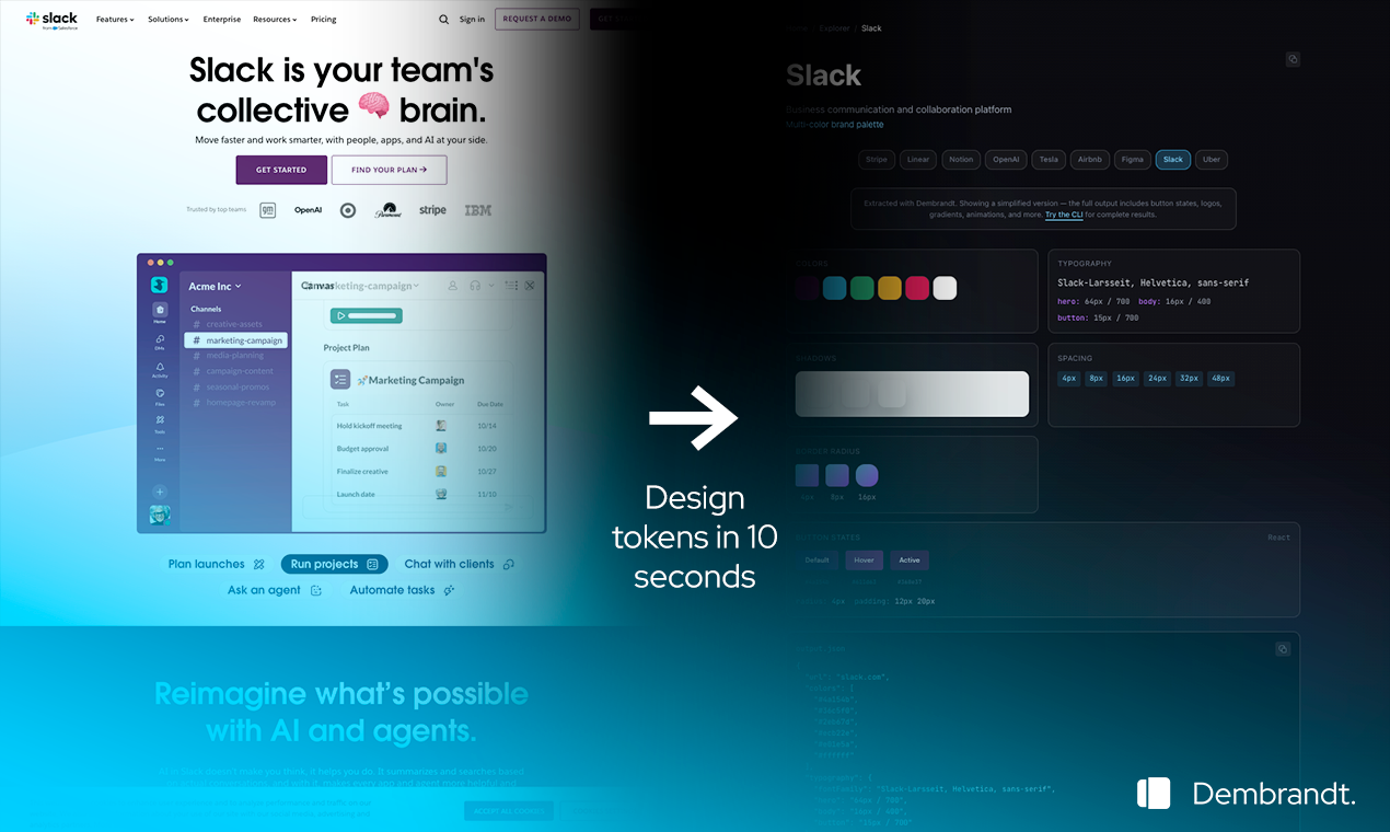 Dembrandt：瞬間將任何網站轉換為設計標記