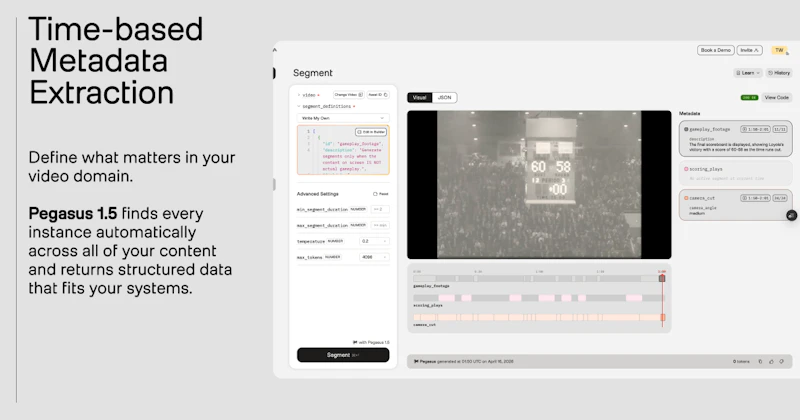 Pegasus 1.5 by TwelveLabs screenshot 3