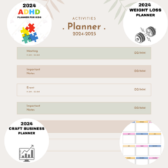  Ultimate CANVA TEMPLETES 2024 Planner  logo