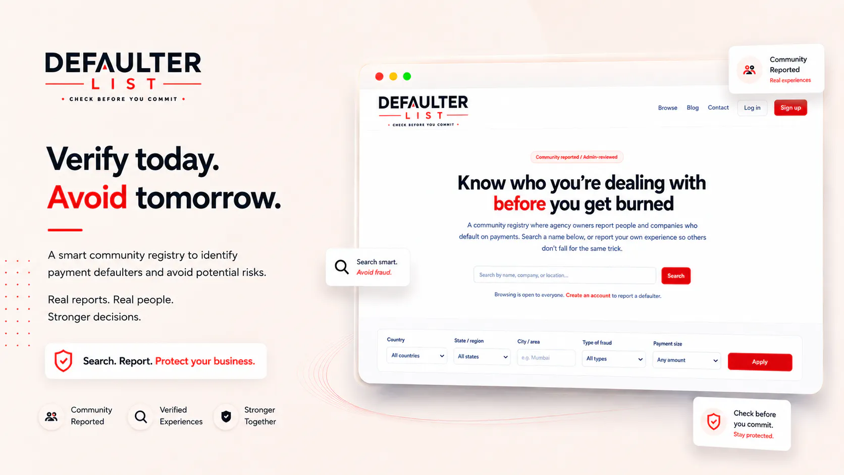 Defaulter List-For Agencies Across World gallery image