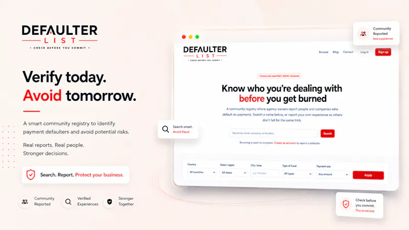 Defaulter List-For Agencies Across World screenshot 2