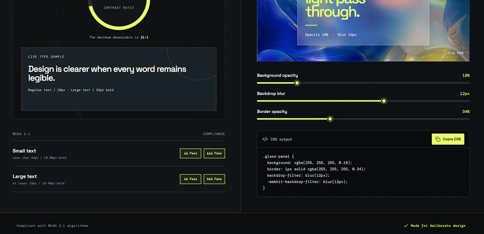 A11y Glass Studio screenshot 2