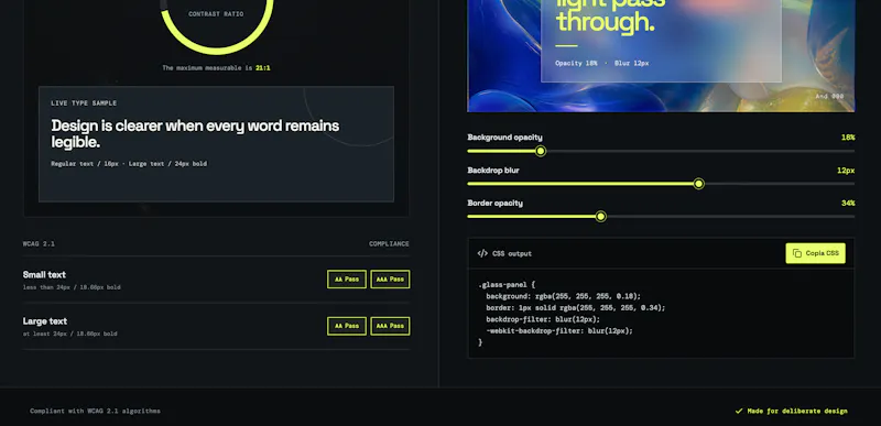 A11y Glass Studio screenshot 2
